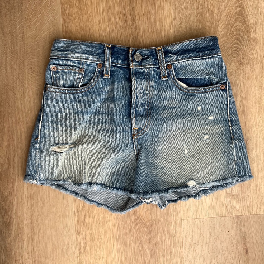 Levi’s High Waisted Denim Shorts